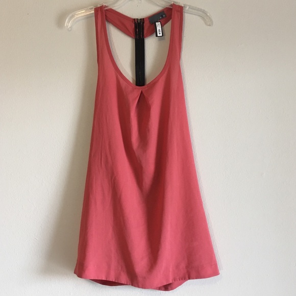 sis sis Tops - Sis Open Back Racerback Tank Top Zipper Medium